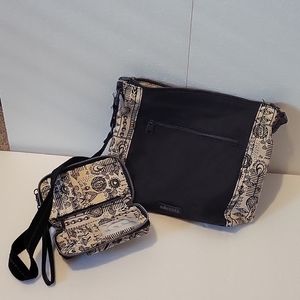 Crossbody sakroots bag w wristlet